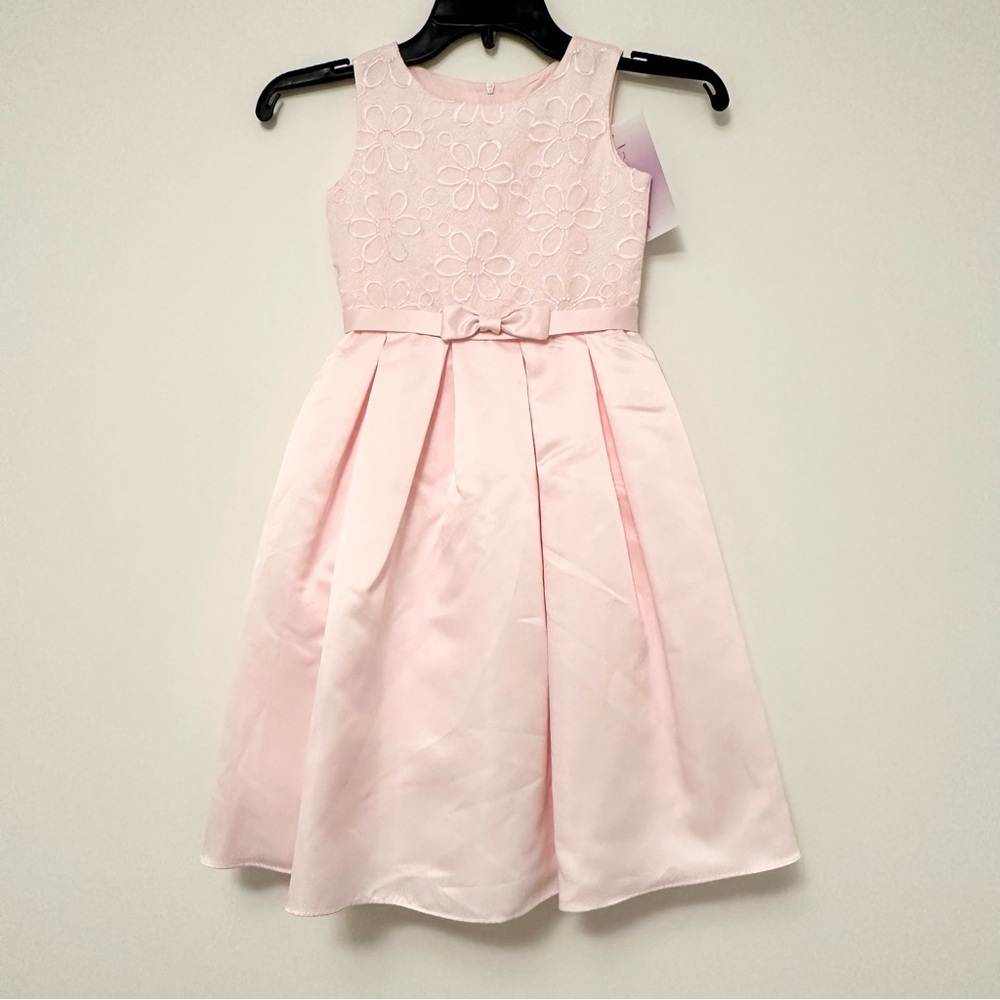 Us Angels Light Pink Floral Dress Size 5 Formal Dress Wedding Communion Flower